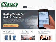 Tablet Screenshot of clancysystems.com